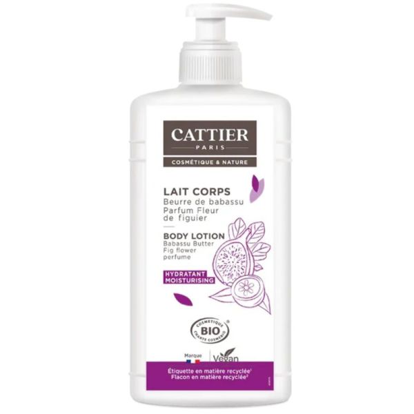 Cattier Lait Hydratant Fleur De Figuier Bio 500ml – Douceur et protection
