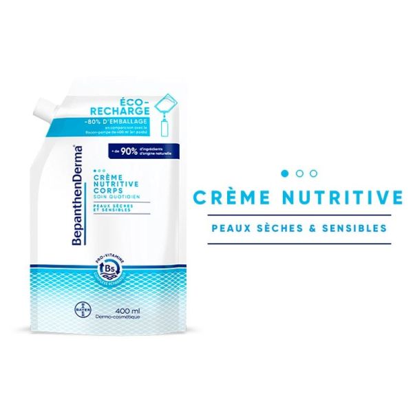 BepanthenDerma® Crème Nutritive Corps Éco-Recharge 400ml