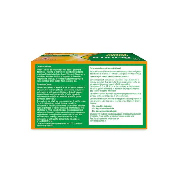 Berocca Immunité Défense - 2 x 28 Gélules Végétales