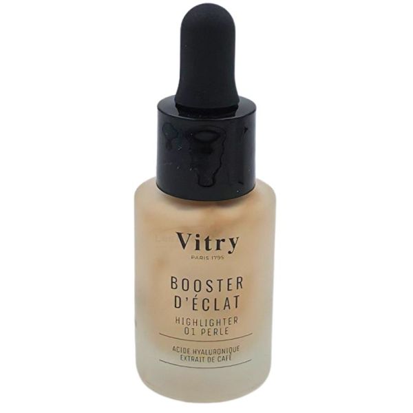 Vitry Boost Booster d'Éclat Highlighter 01 Perle 15 ml - Enlumineur hybride pour un fini lumineux naturel et sur mesure