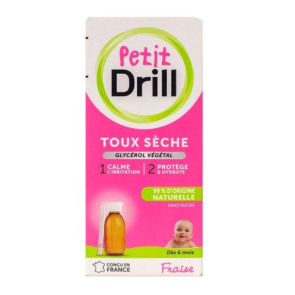 Pierre Fabre Petit Drill Enfant Toux Sèche - Combat l'Irritation Causée par la Toux - 125 ml