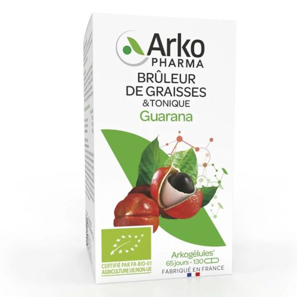 Arkopharma Arkogélules Guarana Bio - 130 gélules - Minceur Active & Énergie Naturelle