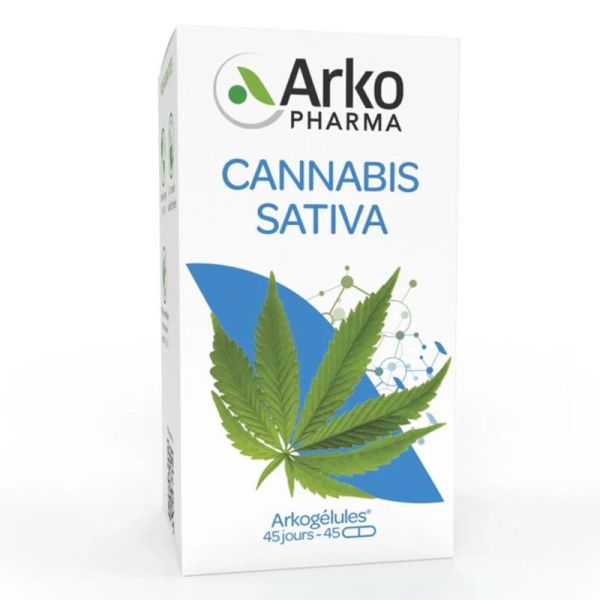 Arkogélules Cannabis Sativa - 45 capsules - Riche en oméga 3 et 6 pour le bien-être général