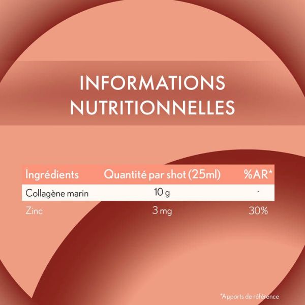 Oenobiol Derma Expert Collagène Marin - 10 shots liquides de 10g - Lutte Contre les Signes de l'Âge