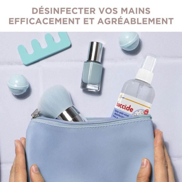 Baccide Spray Anti-viral Désinfectant Mains & Surfaces - 100ml - Fleur de Coton