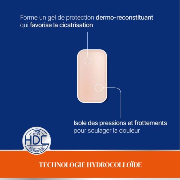 Urgo Traitement Ampoules Ultra Discret Talon - 10 pansements - Soulagement immédiat et cicatrisation ciblée