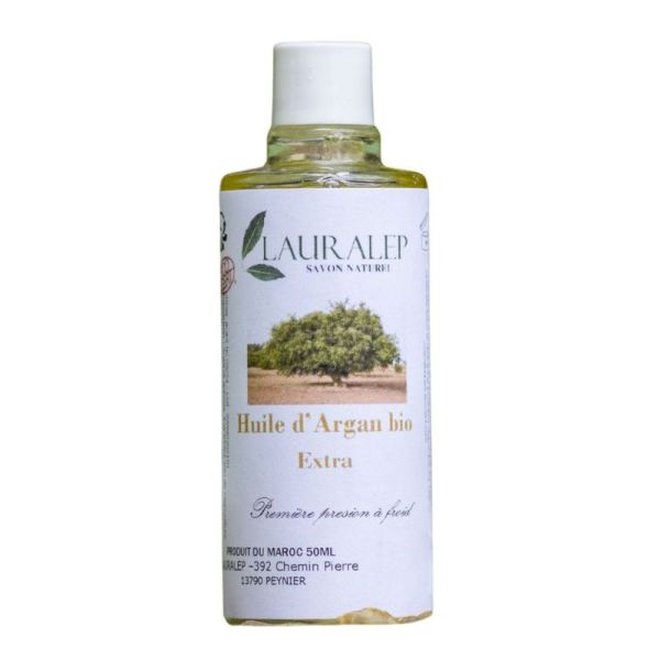 Lauralep Huile d'Argan Bio 100% Pure Peau, Cheveux & Ongles - 100ml