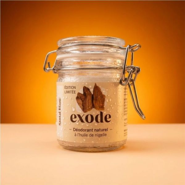 Exode Déodorant Baume Santal Blanc 50g - Edition limitée 2026 à l'huile de nigelle