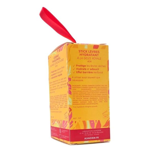 Alvadiem Coffret Ma Routine aux Actifs de la Ruche - Hydrate pieds secs et lèvres