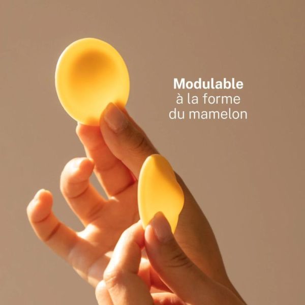 Melicare Coques d’Allaitement 100% Cire d’Abeille Mamelons Irrités - 1 Paire