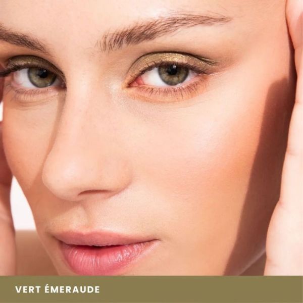 Charlotte Bio Fard à Paupières Liquide Vert émeraude 6,5ml - Haute pigmentation et fini glowy bio