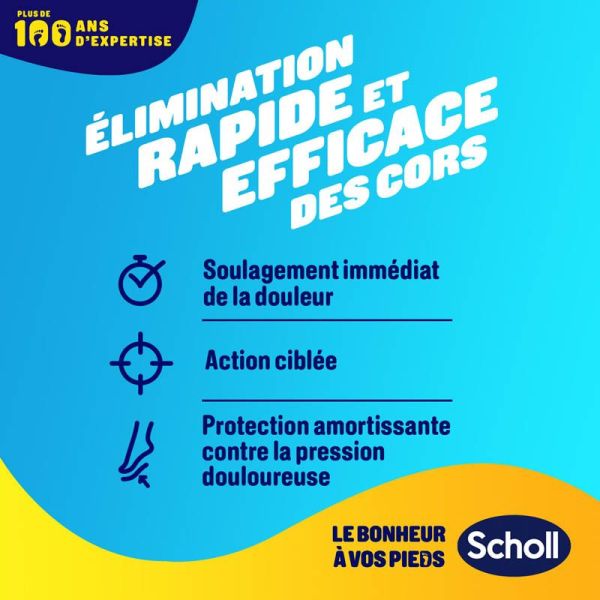 Scholl Traitement Durillons - 8 Pansements - Élimination ciblée des durillons