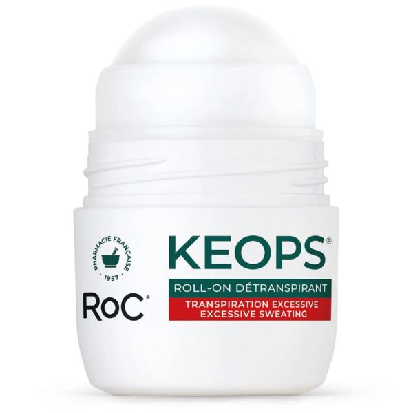 RoC Keops Détranspirant Roll-On 30 ml – Traitement anti-transpiration excessive 7 jours