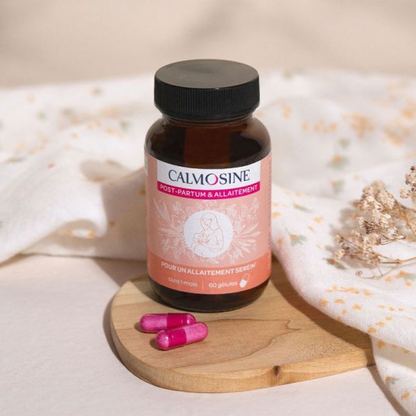 Calmosine Post-Partum & Allaitement 60 Gélules - vitalité, équilibre émotionnel et soutien de la lactation