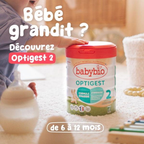 Babybio Optigest Lait Infantile en Poudre 1er Âge +0m Bio - 800g