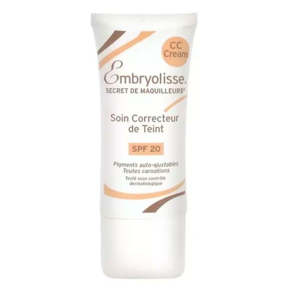 Embryolisse CC Cream - Soin Correcteur de Teint - SPF20 - Floute les Imperfections -  30ml