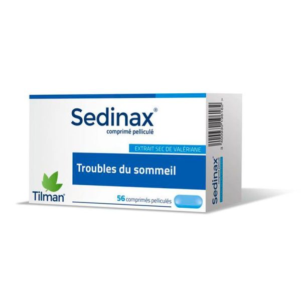 Tilman Sedinax Troubles du Sommeil - Soulage la Tension Nerveuse et Favorise le Sommeil - 56 comprimés