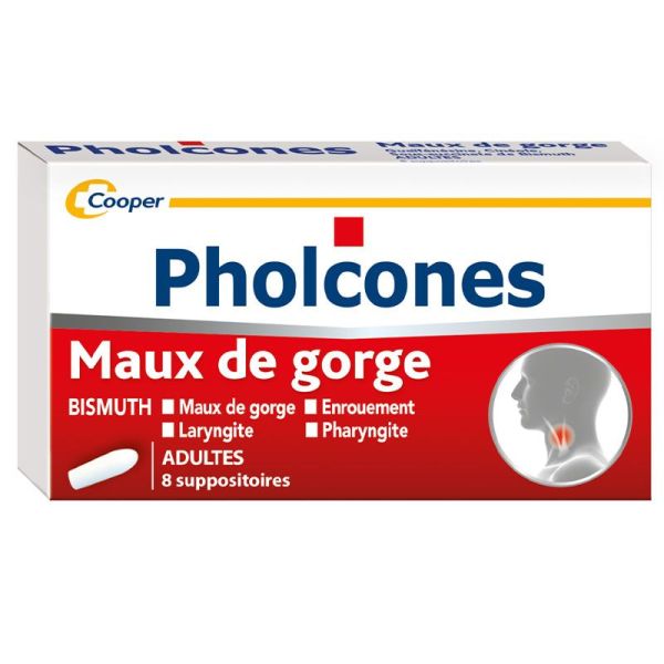 Pholcones Bismuth adultes 8 suppositoires