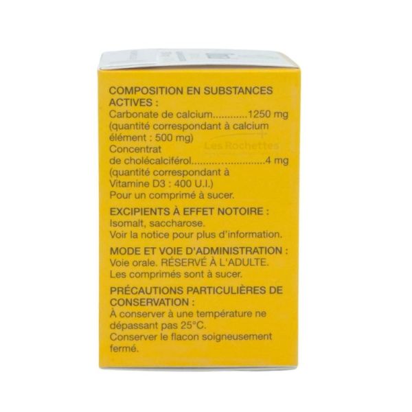 Orocal vitamine D3 500mg/400 UI comprimés à sucer