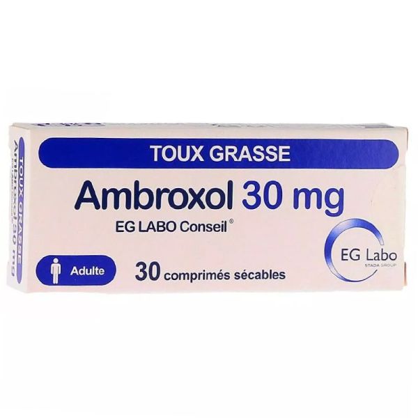 EG Labo Ambroxol 30 mg - 30 comprimés sécables