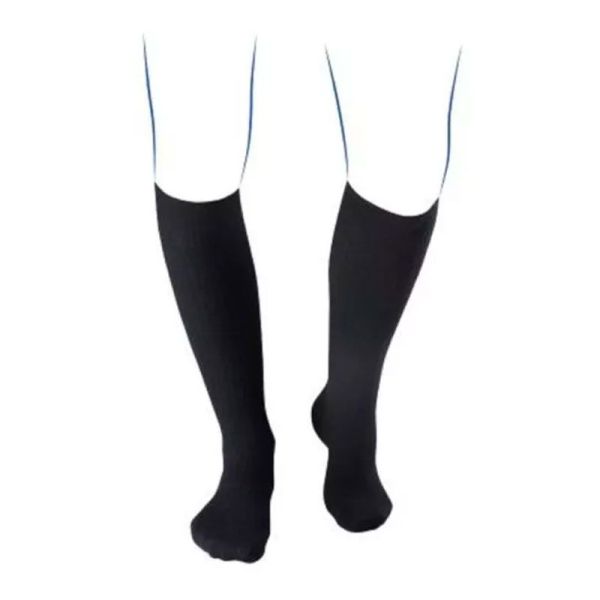 Thuasne Venoflex Fast Lin - Chaussettes de Contention pour Hommes - Taille 2 - Long - Noir