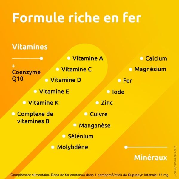 Supradyn Intensia 30 comprimés effervescents