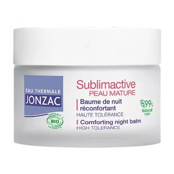 Eau Thermale Jonzac Sublimactive - Peau Mature - Baume de Nuit Réconfortant BIO - 50 ml