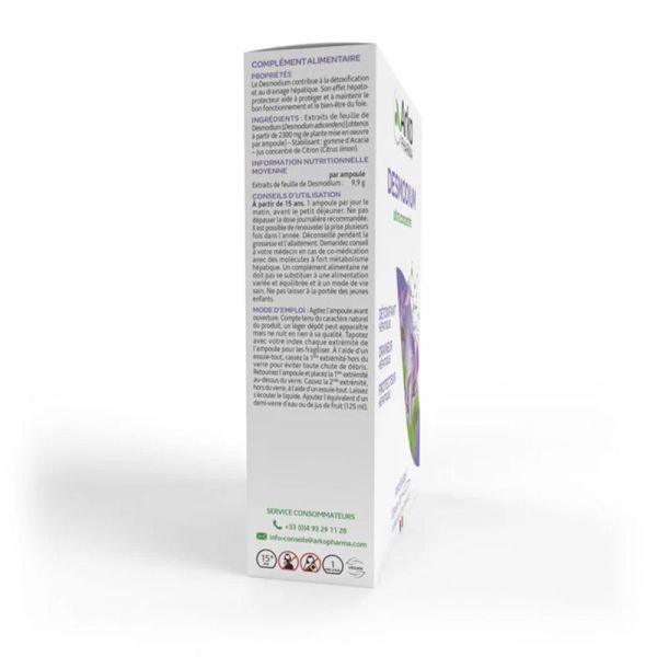 Arkopharma Arkofluides Desmodium 2300mg - 20 Ampoules