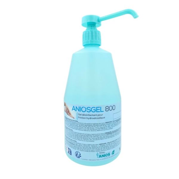 Anios Aniosgel 800 Gel Hydroalcoolique 1L - Désinfection hygiénique et chirurgicale des mains