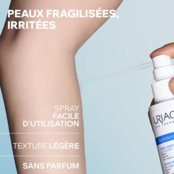 Uriage Bariéderm Cica Spray Asséchant Réparateur - 100 ml – Soin Asséchant et Apaisant Peaux Fragilisées