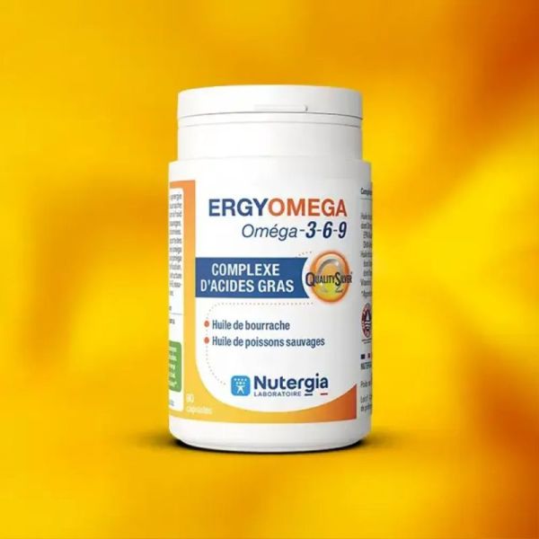Nutergia Ergyomega Oméga-3-6-9 90 Capsules – Équilibre des acides gras
