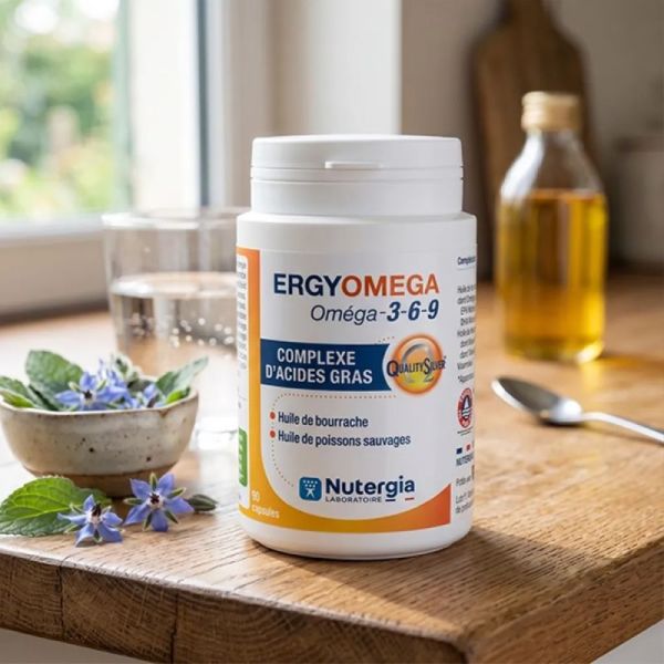 Nutergia Ergyomega Oméga-3-6-9 90 Capsules – Équilibre des acides gras