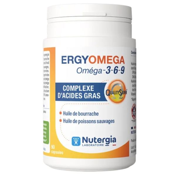 Nutergia Ergyomega Oméga-3-6-9 90 Capsules – Équilibre des acides gras