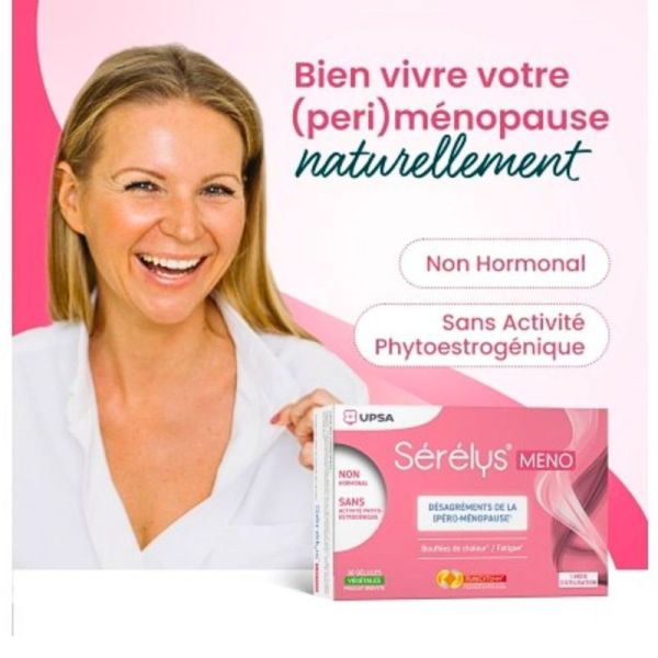 Sérélys Meno 30 gélules – réduction des bouffées de chaleur