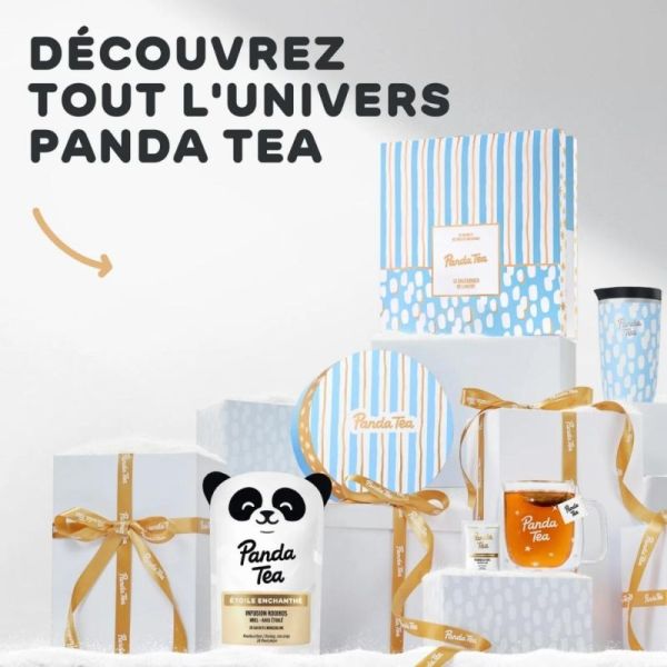 Panda Tea Calendrier de l'Avent 24 sachets - 24 thés et infusions pour Noël