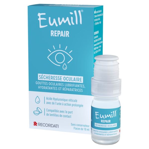 Eumill Repair Sécheresse Oculaire 10ml – Hydratation et réparation