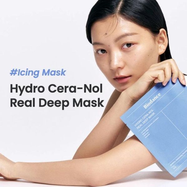 Biodance Hydro Cera-nol Real Deep Mask 1 unité - Masque de nuit hydrogel ultra-apaisant et réparateur