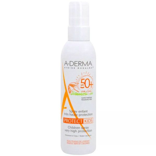 Aderma Protect Kids Spray SPF 50+ - 200 ml - Défense renforcée pour les peaux fragiles des enfants