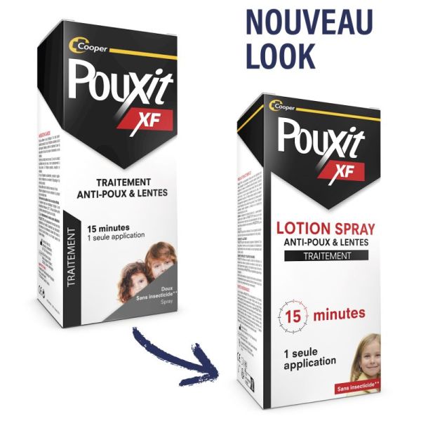 Pouxit Extra Fort Traitement Anti-Poux et Lentes Spray - 100ml - Éradication rapide en 15 minutes
