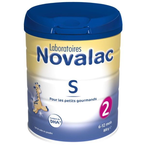 Novalac S 2 Lait en Poudre Sensibilité Digestive 2ème Âge 6-12 Mois - 800g