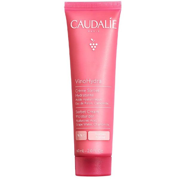 Caudalie VinoHydra Crème Hydratation Intense 60 ml - Apaise les Peaux Sèches et Réactives