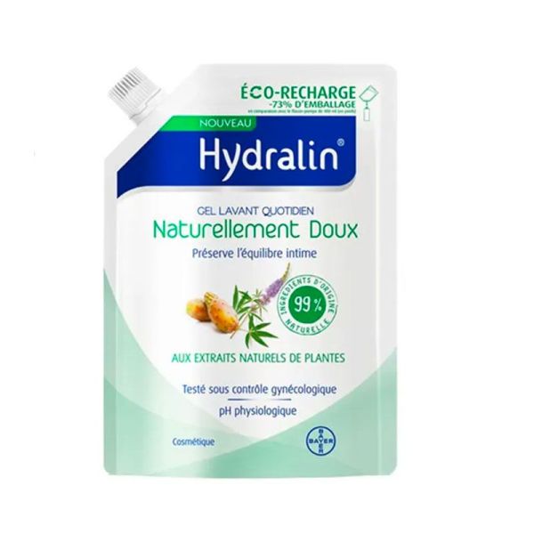 Hydralin Quotidien - Gel Lavant Intime - Recharge de 400ml