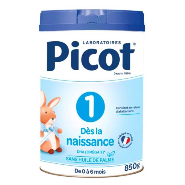 Picot Lait Infantil 1er Âge - 0/6 Mois - Sans Huile de Palme - 850g