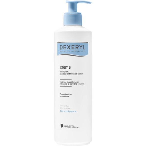 Dexeryl Crème Sécheresses Cutanées 500g – Traitement des états de sécheresse