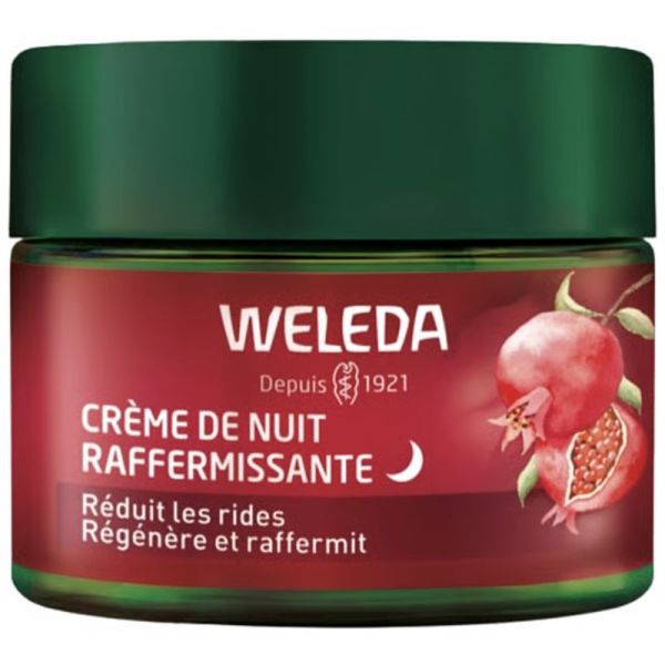 Weleda Crème de Nuit Raffermissante Grenade Maca 40ml – Régénération et fermeté