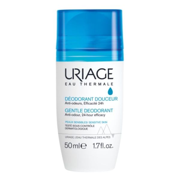 Uriage Déodorant Douceur - 50 ml - 24h Anti-Odeurs Peaux Sensibles