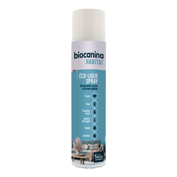 Biocanina Eco-logis Spray - Spray Insecticide Désodorisant pour la Maison - 300ml