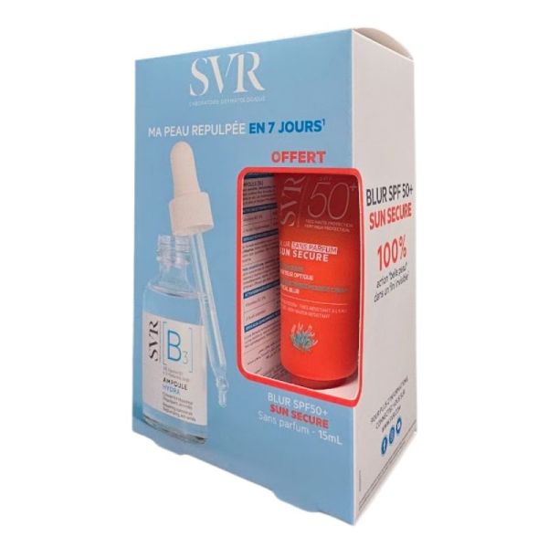 SVR [B3] Ampoule Hydra 30 ml + Sun Secure Blur SPF 50+ 15 ml OFFERT