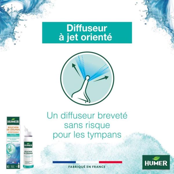 Humer Bouchon de Cérumen Spray 50 ml – Dissoudre et évacuer en douceur