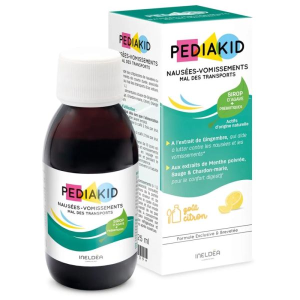 Pédiakid Nausées-Vomissements Mal des transports 125 ml – Confort digestif